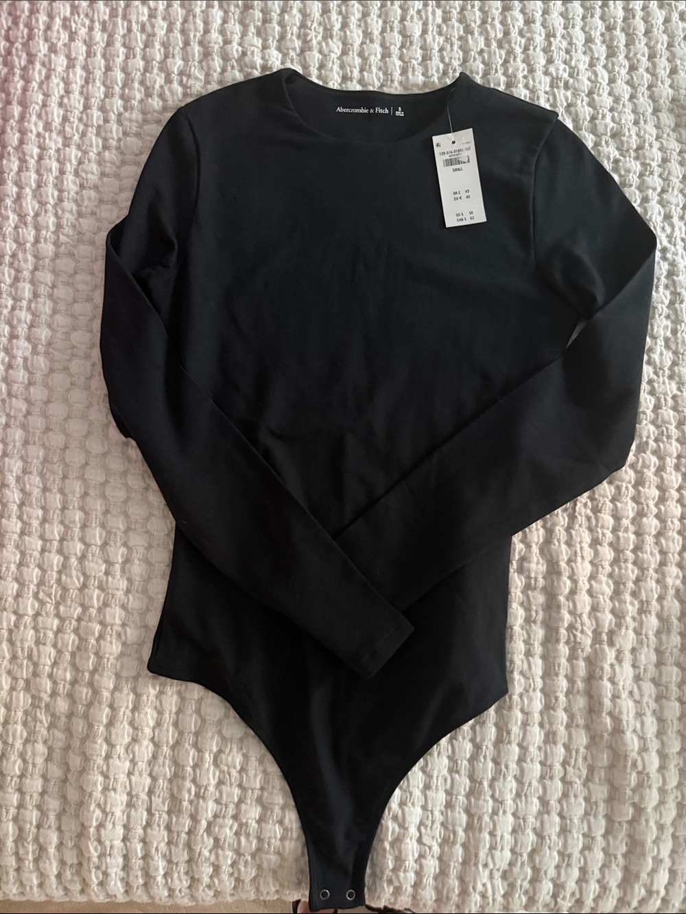 Abercrombie & Fitch Black Long-Sleeve Crew Bodysuit - Picture 1 of 3